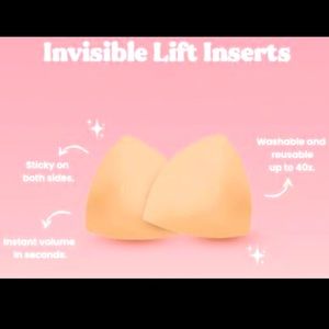 Boomba Invisible Lift Bra Inserts - AA, Beige
